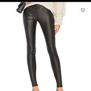 Dr denim leather jeans